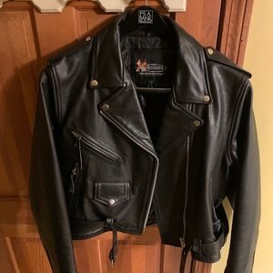 Xelement Leather Biker Jacket